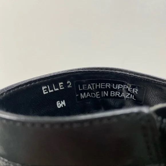 Vintage Boston Accent Granny Black Genuine Leather Lace-Up Heeled Ankle Boots - Picture 8 of 9